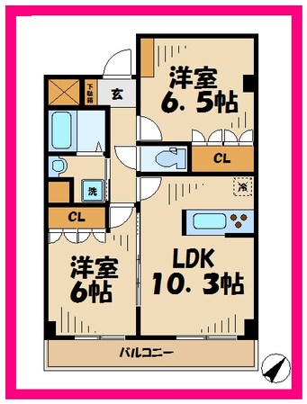 アイリスの物件間取画像